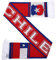 Chile Fußball-Strickschal, Rot, Weiß, Blau, Silber, fits all