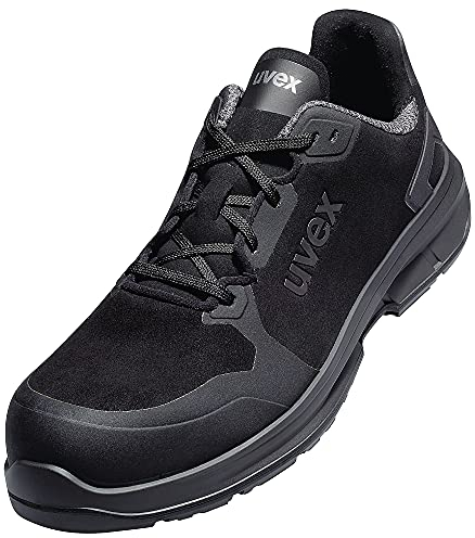 Uvex 1 Sport Arbeitsschuhe - Sicherheitsschuhe S3 SRC ESD - Schwarz - Weite 14 / Extra Breit, Größe:44
