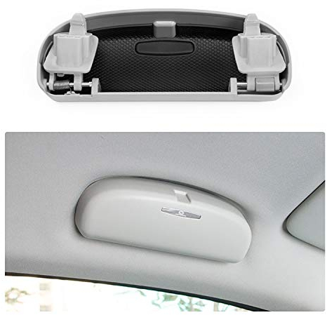 CDEFG Compatibile con VW Tiguan 2 / Golf 7 7.5 / Touran 5t / Passat B8 Valiant 2016-2022 2023 Custodia per Occhiali ABS Anteriore Sunglasses Holder Box Auto Interni Accessori (Grigio)