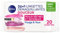 NIVEA - Lingettes Démaquillantes 3 En 1 - Efficacité Waterproof - Visage, Yeux, Lèvres - Douceur & Hydratation - Pro-Vitamine B5 & Hydramine - Fibres D'Origine Végétale - Peaux Sèches - x 20