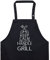 EXPRESS-STICKEREI BBQ Grillschürze - Lustige Kochschürze für Grillfans - Verstellbare Latzschürze für Männer/Frauen - Küchenschürze mit Spruch Keep calm and let me handle the grill