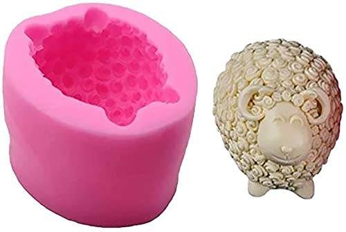 XCSSKG 3D Silikonform Schaf Form Fondant Ausstecher Schokolade Gelee Süßigkeiten Backformen Seifenform 1 Stück