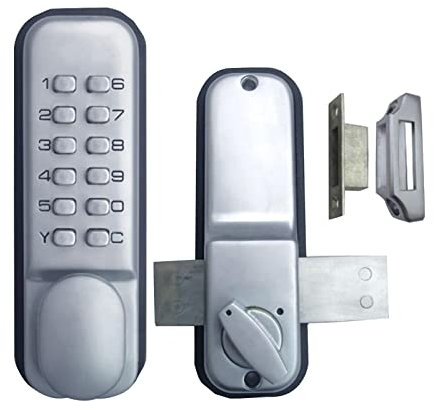 Digital Mechanical Code Door Lock with Zinc Alloy Keyless Entry Deadbolt, Push Button Coded Lock for Home/Hotel/Office