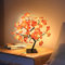 Tuzsocr Herbstliche Dekorative LED Ahornbaum Lichter 24 LED, Tischplatte Ahorn Dekorative Chart Baum Lichter Warm Weiß, Herbst Dekorative Blatt Lichterkette Für Thanksgiving, Weihnachten