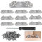 Dreiecksstütze Aus Edelstahl, 10 Stück Winkel Klammern Dreieck Form Ecke Klammer mit 70 Schrauben, Edelstahl Möbelverbinder Reparatur Platte Eckwinkel für Schrank Tisch (69 x 30)