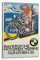 ECHUN Vintage Motorrad Poster BMW Motorräder Dekorative Leinwand Wand & Kunst Bild Gemälde 30 x 45 cm