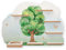 Kreative Feder Sammel-Regal „Baum“ Regal geeignet für Tonie Box und Tonies Wandregal für Musikbox und Figuren ideal zum Spielen und Sammeln ca. 55x41 cm (Baum)