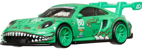 Hot Wheels Porsche 911 GT3 R, Car Culture Véhicules Circuit Legend pour enfants à partir de 3 ans et les adultes fans et collectionneurs, collection premium de véhicules à l’échelle 1/64, HRV72