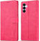 WAURZ Coque pour Samsung Galaxy A15 4G / A15 5G Etui Coque Clapet Rabat Portefeuille Cuir avec Porte Carte Magnétique Case Housse Protection Flip Cover Étui Coque pour Samsung Galaxy A15 5G/4G,Rose
