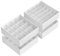 SONGMICS Unterwäsche-Organizer 4er Set, 80 Fächer (2x16+2x24), Schubladen-Organizer faltbar, Ordnungssystem Kleiderschrank, Aufbewahrungsboxen, Socken, Unterwäsche, Krawatten, cremeweiß RUS011W01