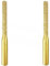 FANGHUIER Diamond Drill Bits for Stone Mortar Rake Grout Rake Edge Profile Bits For Rotary，Mortar Rake Drill Bit,Ceramic and Tile, 2-Pack, 6.35mm x 5mm x 65mm (Golden)
