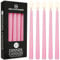 DECO EXPRESS Stabkerzen Set 6er, 10, 15 oder 50er, Lange Brenndauer bis zu 8 Std, Geruchslos (Babyrosa - 15er-Pack)