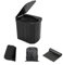 Hapoon XL Portable Folding Camping Toilet with Lid - Travel Portable Potty for Adults, Car Toilet, Light Black