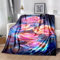 Felldecke Rose 3D Printdesign Couchdecke Warm Mikrofaser Wearable Doppelseitiger Decke 180 x 200 cm für Lesen, Lernen, Campen