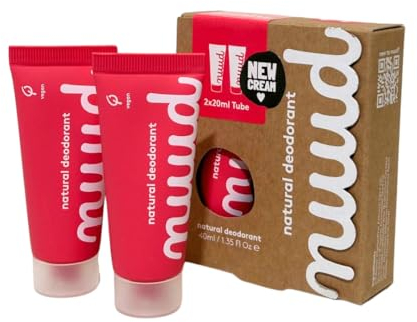 Vegane Deo Creme 40ml mit dezent frischem Duft, Smarter Pack, Natürliches Deodorant ohne Aluminium, Alkohol oder Chemikalien für lange und sichere Wirkung, 100% tierversuchs- und plastikfrei