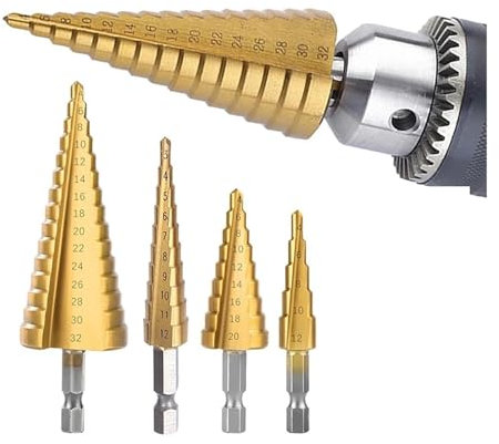 Foret hélicoïdal, Foret étagé 32mm, outils électriques de perçage du métal