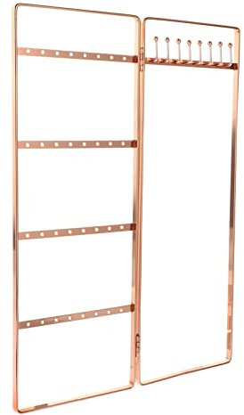 Holibanna Wrought Iron Jewelry Stand Jewelry Display Organizer Bangle Organizer Desktop Jewelry Holder Ear Pendant Holders Necklace Holder Display Shelf Jewlery Earring Organizers Rose Gold