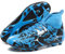 VTASQ Boys Football Boots Shoes Kids Astro Turf Trainers Kids Non-Slip Teenager Outdoor Football Shoes Girls Breathable Sneakers Unisex B/L 6UK