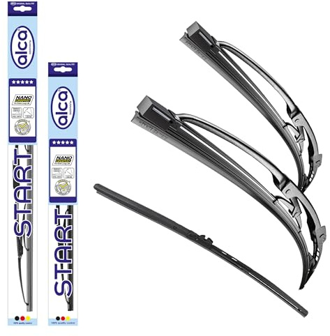 alca® Scheibenwischer Komplettset für BAIC X35 | 01.2023 - 08.2026, START, Nanographitbeschichtung, Klassischer vollverzinkter Stahlrahmen, Edelstahlfeder, Flexibel