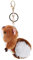 DIKACA Schlüsselanhänger Eichhörnchen Eichhörnchen Schmuck Rucksack Plüschtier Handtasche Für Schlüsselanhänger Plüsch Stofftier Kawaii Mädchen Niedliches Schlüsselanhänger Puschel