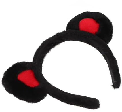 Bärenohren Stirnband aus Stoff, Süßes Plüsch Haaraccessoire für Mädchen