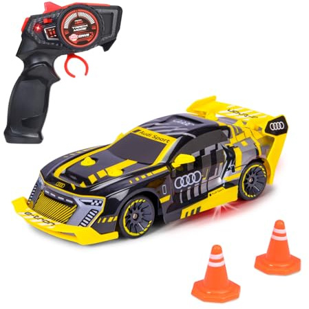 Dickie Toys - RC Audi S1 E-Tron Quattro Drift Car 1:24 – 2,4 GHz, 4WD, Drift Funktion, LED-Bodenbeleuchtung – USB-Laden – RTR Ferngesteuertes Auto