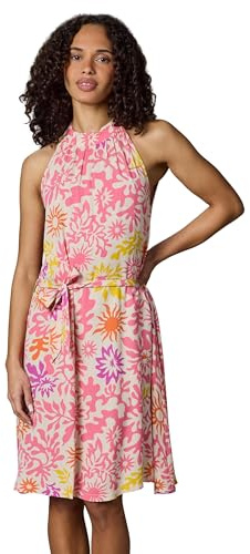 Ragwear Damen festliches Sommerkleid leichtes Neckholder-Midikleid Angylee Print YOUMODO XS-XXL