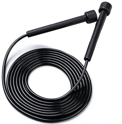 GNALIA Comba Crossfit Profesional 2,8 Metros, Cuerda De Velocidad Para Entrenamiento, Accesorio De Fitness Negro