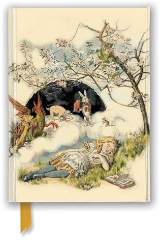 British Library - Alice Asleep, from Alice s Adventures in Wonderland Journal (Flame Tree Notebooks): Unser hochwertiges, liniertes Blankbook mit ... DIN A 5 mit Magnetverschluss, Band 9)