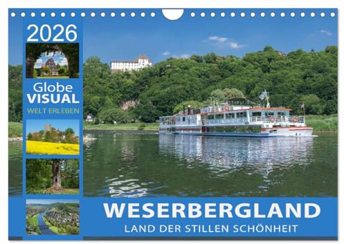 WESERBERGLAND - Land der stillen Schönheit (Wandkalender 2026 DIN A4 quer), CALVENDO Monatskalender: Eine Reise am Fluss der Märchen (CALVENDO Orte)