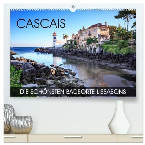 CASCAIS - die schönsten Badeorte Lissabons (hochwertiger Premium Wandkalender 2026 DIN A2 quer), Kunstdruck in Hochglanz: Fotowanderung entlang ... auf der Promenade von Cascais (CALVENDO Orte)