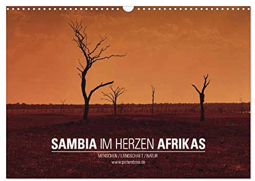 SAMBIA IM HERZEN AFRIKAS (Wandkalender 2026 DIN A3 quer), CALVENDO Monatskalender: Eine Reise durch das wilde Sambia (CALVENDO Natur)
