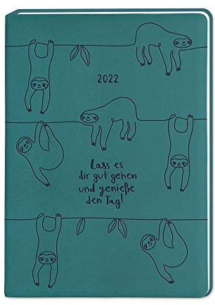 Terminplaner Lederlook A6 Petrol 2022: Terminplaner Lederlook A6