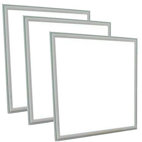 AvoTech Led Panel Ceiling Light – Pack of 6 48W LED Light Panels 600 x 600 x 9mm– Recessed Ultra-Slim Square ceiling lights - Super Bright Daylight 6500K Lighting - Ideal for Office, shops & Warehouse