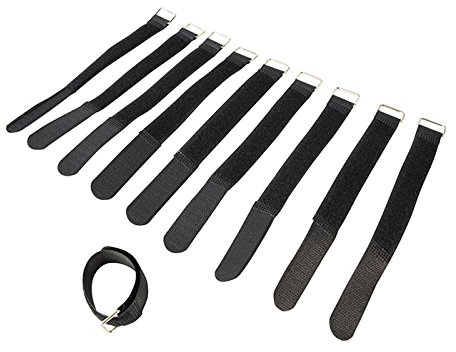 Cable Ties With Hook and Loop Fastening 16 x 200mm Pack of 10
