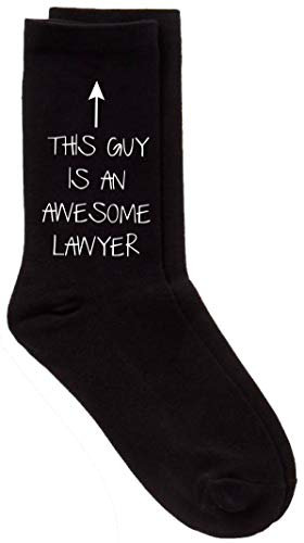 This Guy Is An Awesome Lawyer Mens Black Socks Present Gift Fathers Day Dad