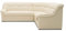 DOMO. collection Ecksofa Berlin, zeitlose Leder-Eckcouch mit Schlaffunktion und Federkern-Polsterung, Sofa in L-Form aus Kunstlederm Couch 205 x 250 x 89 cm, beige (creme)