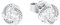 Amor Ohrstecker 925 Sterling Silber Damen Ohrschmuck, mit Zirkonia synth., 1,5 cm, Silber, Kommt in Schmuck Geschenk Box, 2022981