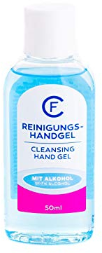 Reinigungs Handgel mit 70% Alkohol für Unterwegs, ohne Wasser, ohne Seife anwendbar, 50 ml (1)