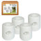 Aktive 62201 - Pack 4 soportes blancos para carpas 25x25x25 cm