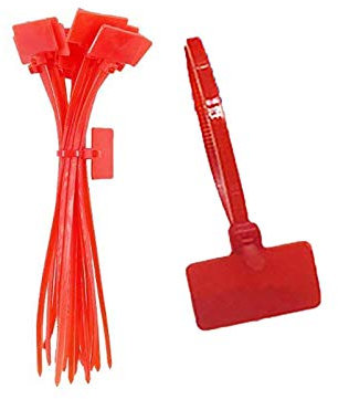 TopHomer 250 fascette stringicavo in nylon, fascette integrate, colore rosso
