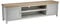 Home Source TV Stand Media Cabinet, Television Entertainment Unit, Oak Effect, Grey, 180cm