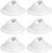 Lurrose Nail Holder Soft Rubber 6PCS Silicone Nail Polish Bottle Holder Silicone Manicure Tool for Salon Home DIY White