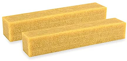 YUPVM 2 PièCes SéRies Bâton de Gomme de Nettoyage pour Bandes Abrasives Abrasives, Gomme en Caoutchouc Naturel pour Nettoyer le Papier de Verre, Chaussures de Planche à Roulette Jaune