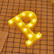 JANDEI - Lettere LED, Numeri Luminosi, Figura a Cuore, 22cm, con Luce Calda per Decorazione e Atmosfera, Luci Notturne Scrivania, Compleanni, Matrimoni, Vetrine. Funzionano con batterie AA (P)