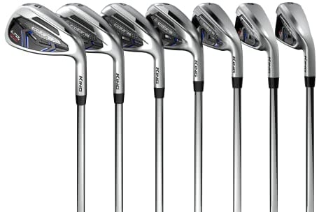 Cobra Golf 2022 LTDX One Length Iron Set Satin Chrome-Red-Blue (Men's, Right Hand, KBS PGI 75, Reg Flex, 5-GW)
