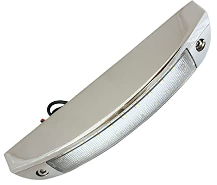 MARVIX Luz LED toldo 12 V 24 V impermeable exterior caravana autocaravana autocaravana cromo tira lámpara