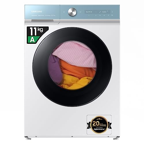 Samsung Lavatrice BESPOKE AI™ QuickDrive™ WW11BB944DGMS3 Libera installazione, 11 Kg, 1400 RPM, Classe A, Wifi, Vapore, Carica Frontale, 60l x 85h x 60p cm