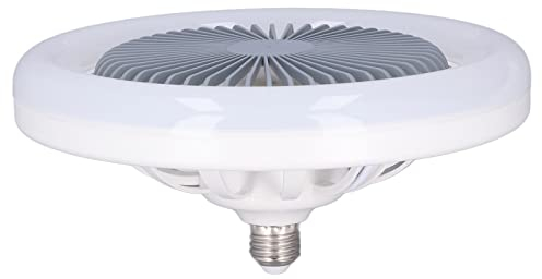 Ventilatore da Soffitto Piccolo con Luce, Lampada a Ventola a LED Dimmerabile Silenziosa E27 30W, Plafoniera a Ventola a LED per Camera da Letto dei Bambini 85-265V