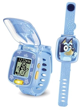 VTech - Reloj Digital Educativo de Bluey, Multifunción, Juegos, Alarma, Cronómetro, Juguete para niños +3 años, Versión ESP